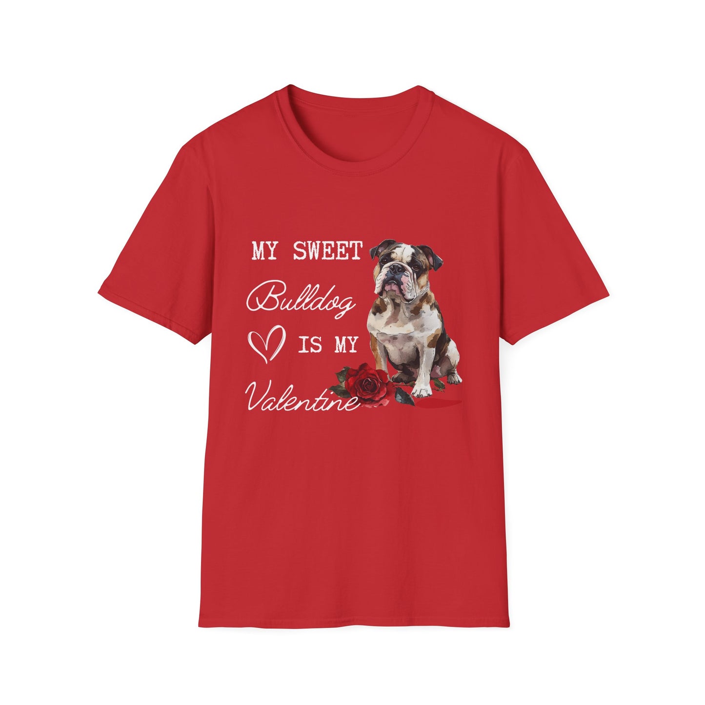 English Bulldog Lover Valentine's Shirt