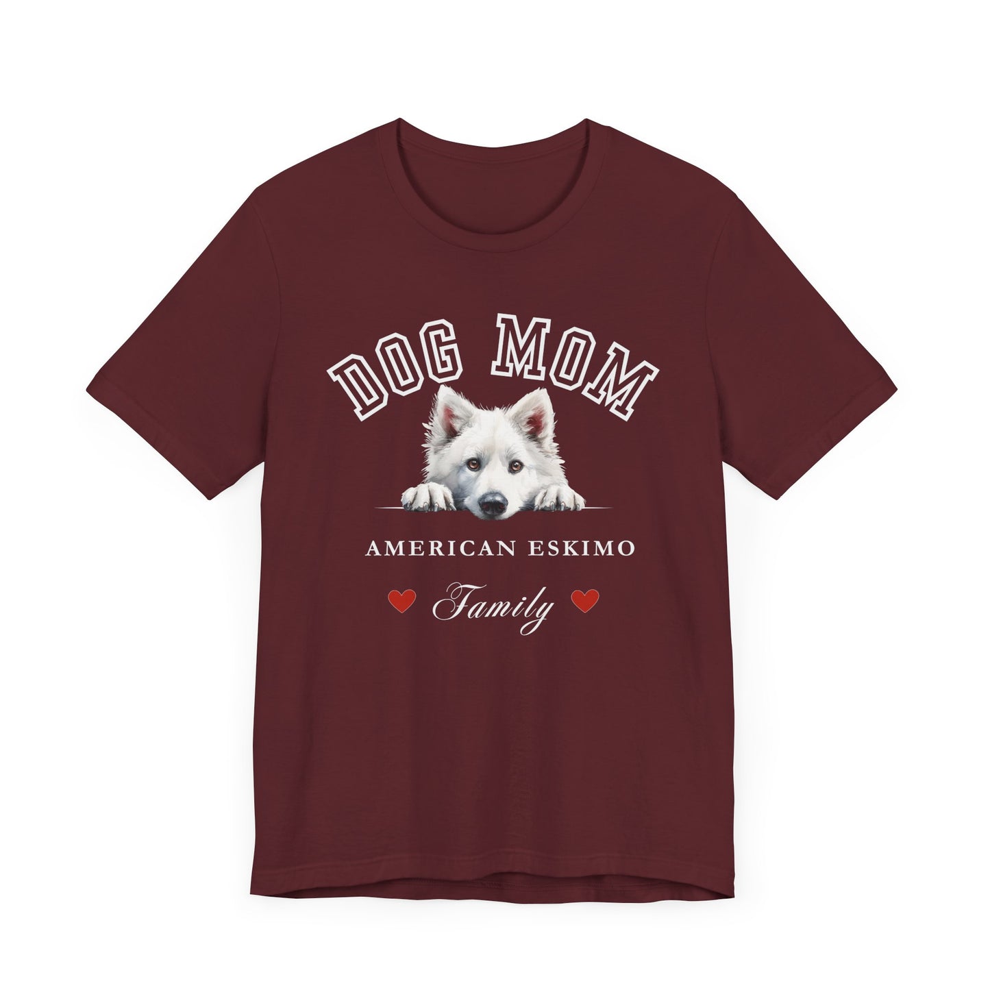 American Eskimo Dog Mom Family T-Shirt - Mother’s Day Gift for Dog Lovers