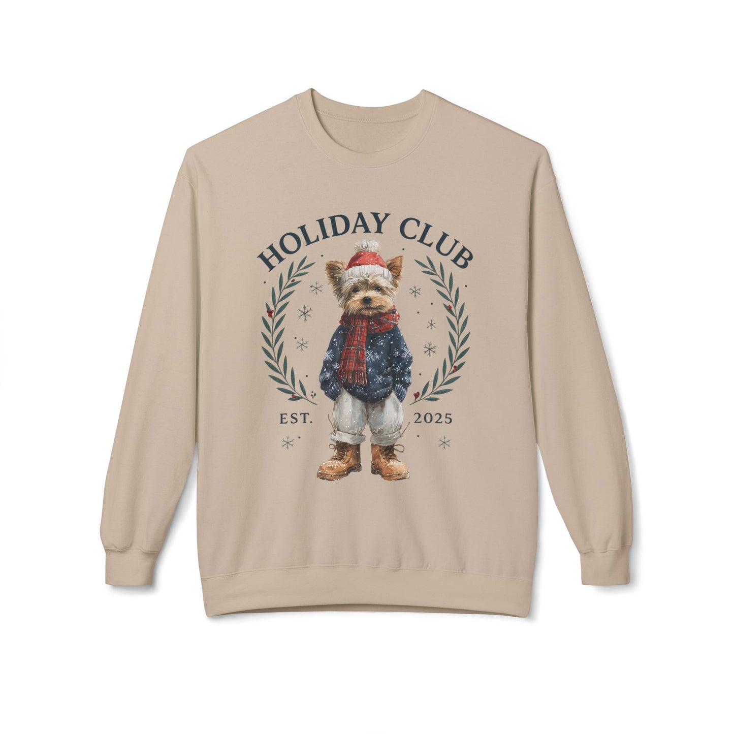 Yorkie Holiday Club Christmas Sweater