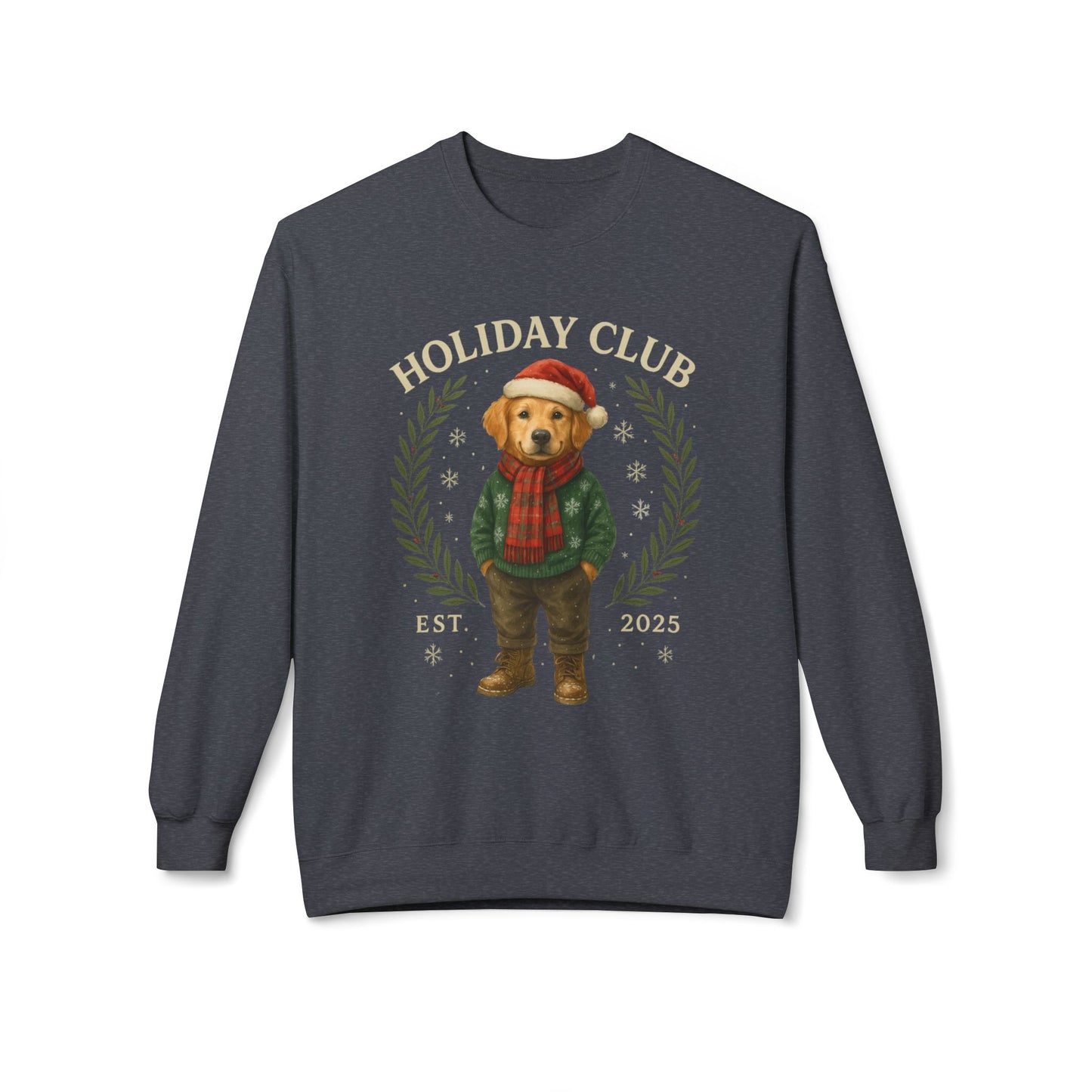 Golden Retriever Holiday Club Christmas Sweater