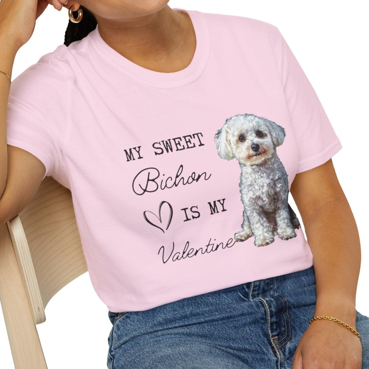 Bichon Frise - My Seet Bichon is My Valentine - T-shirt