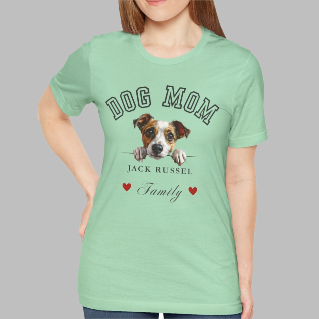 Jack Russel Mom Family T-Shirt - Mother’s Day Gift for Dog Lovers