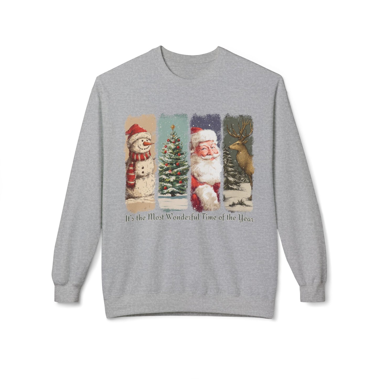 Santa Claus – Vintage Brush Stroke Christmas Sweater