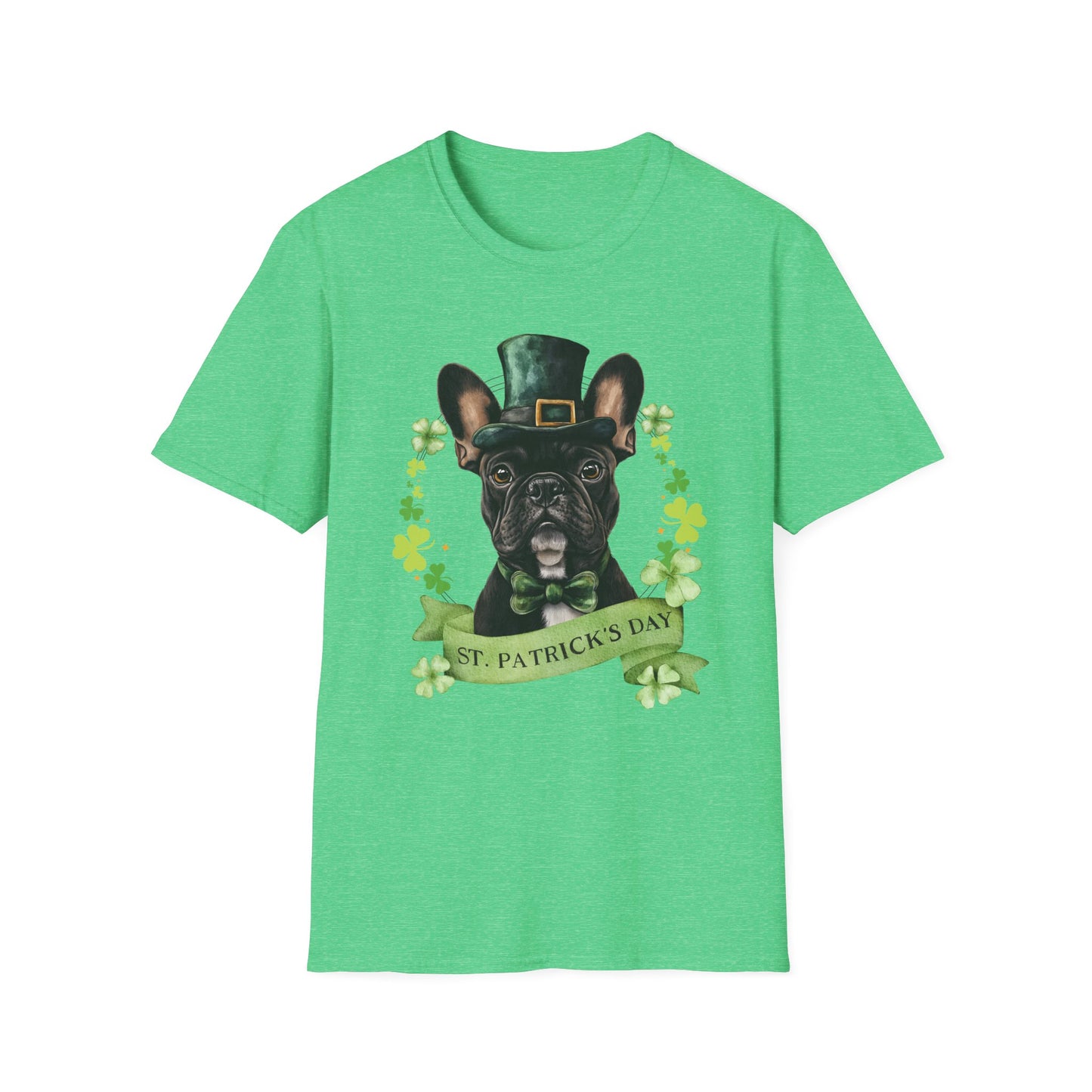 French Bulldog (black)- St. Patrick’s Day Dog Lover T-Shirt