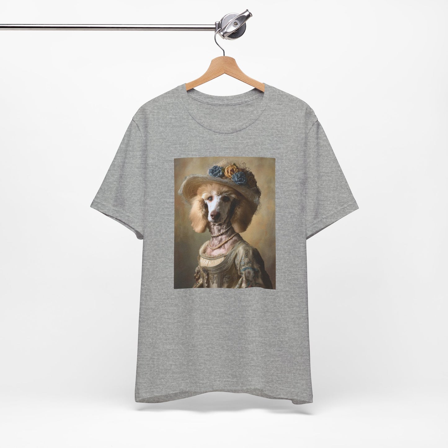 Royal Poodle Portrait Tee – Funny Dog Lover Gift – Customizable Shirt
