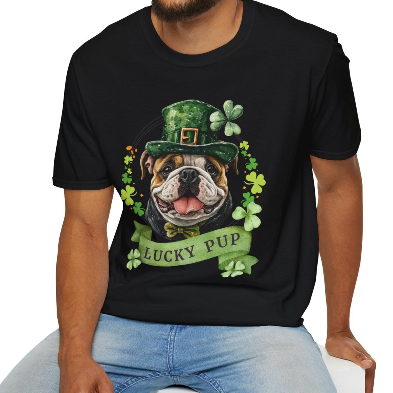 english bulldog lover st. patrick's day shirt