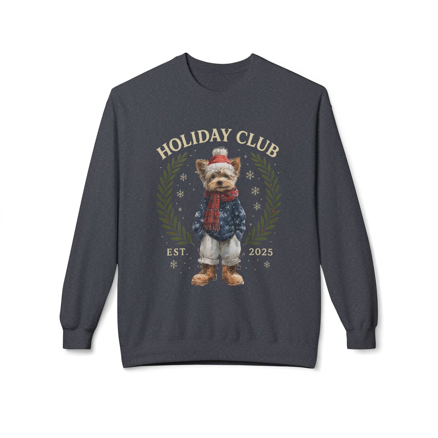 Yorkie Holiday Club Christmas Sweater