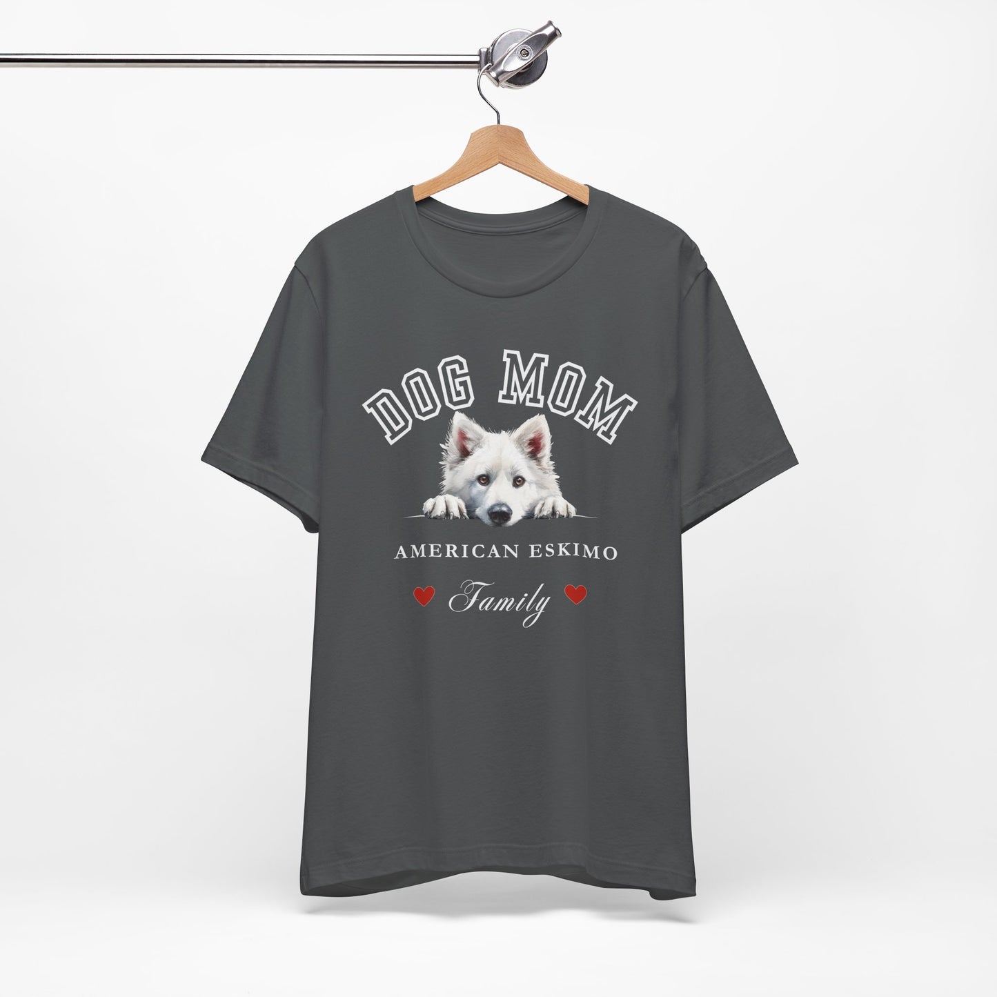 American Eskimo Dog Mom Family T-Shirt - Mother’s Day Gift for Dog Lovers