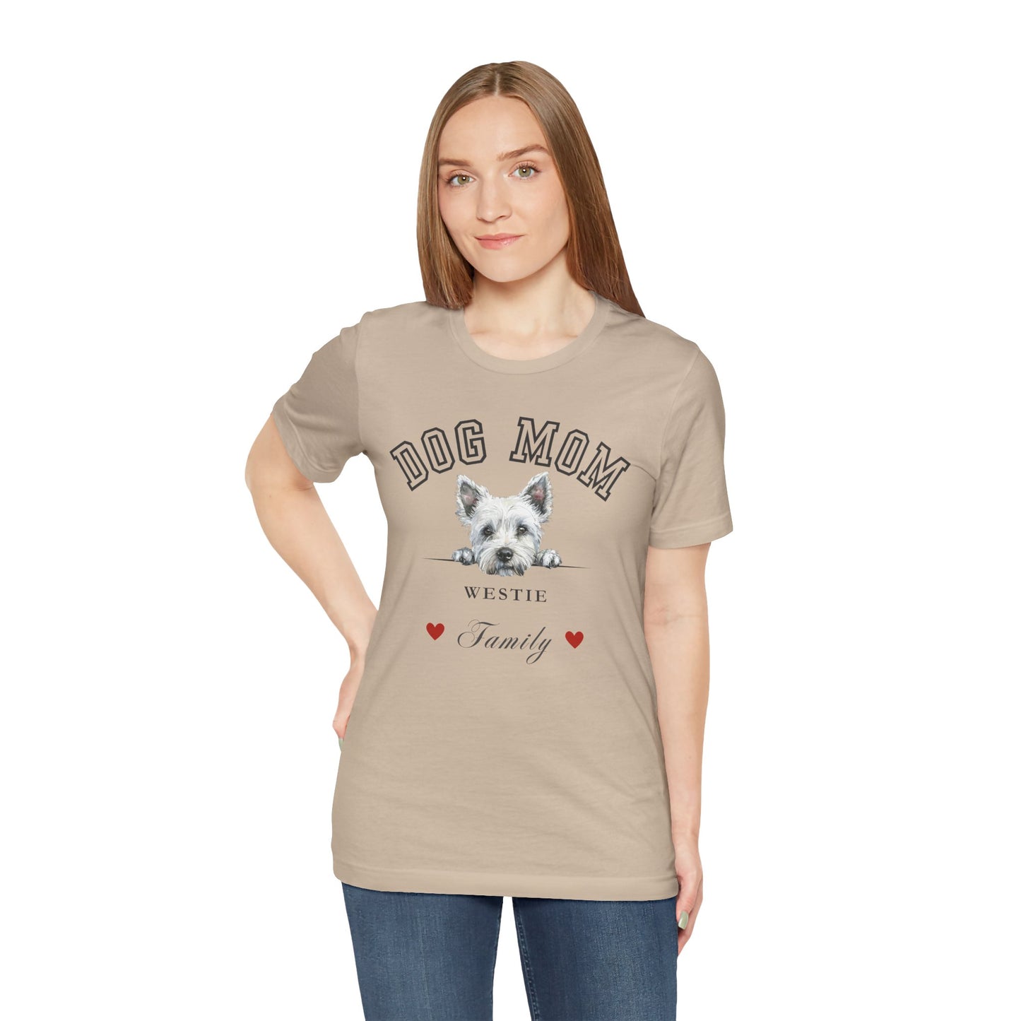 West Highland White Terrier Mom Family T-Shirt - Mother’s Day Gift for Dog Lovers