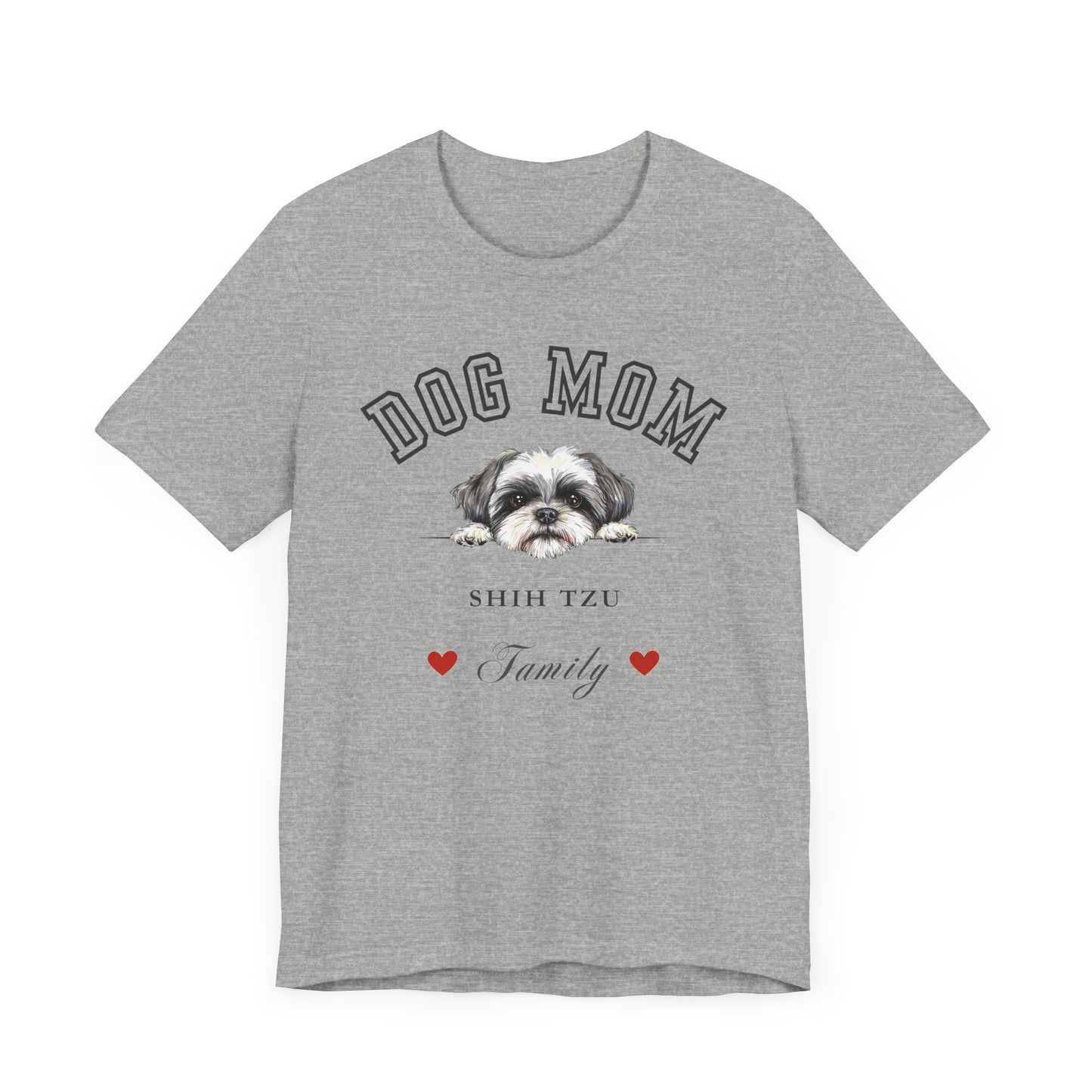 Shih Tzu Mom Family T-Shirt - Mother’s Day Gift for Dog Lovers