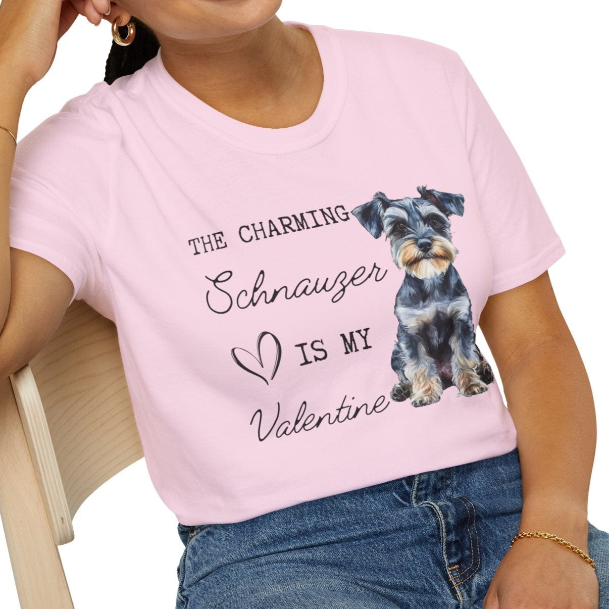 Schnauzer - The Charming Schnauzer is My Valentine - Shirt