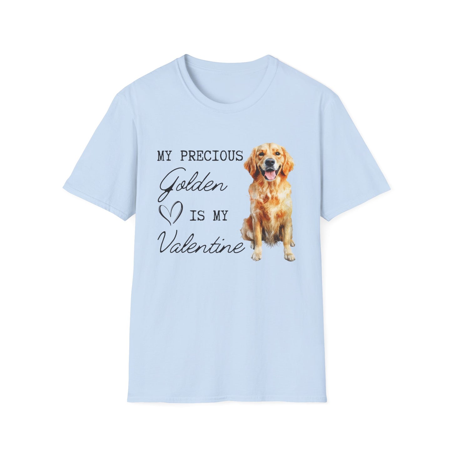 Golden Retriever - My Precious Golden is My Valentine - T-shirt