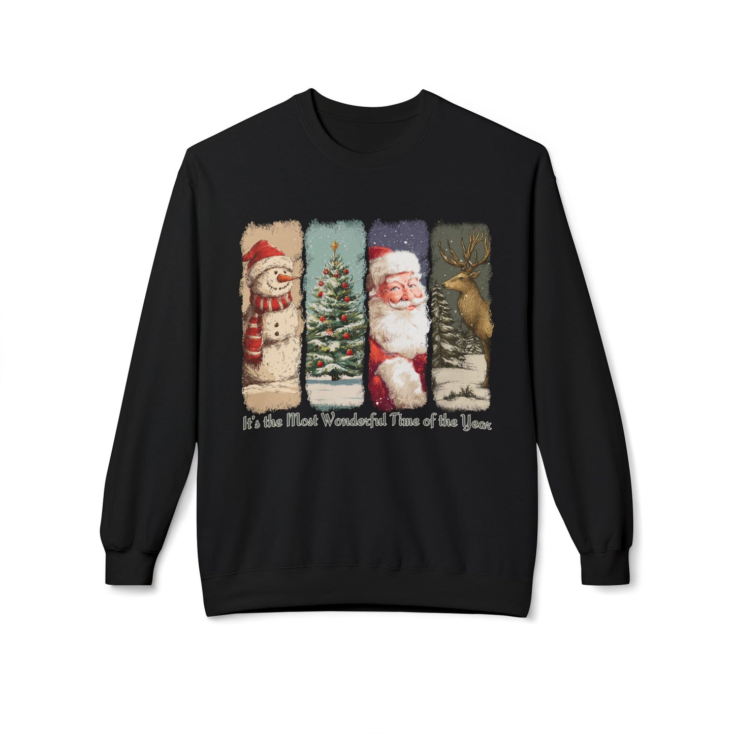 Santa Claus – Vintage Brush Stroke Christmas Sweater