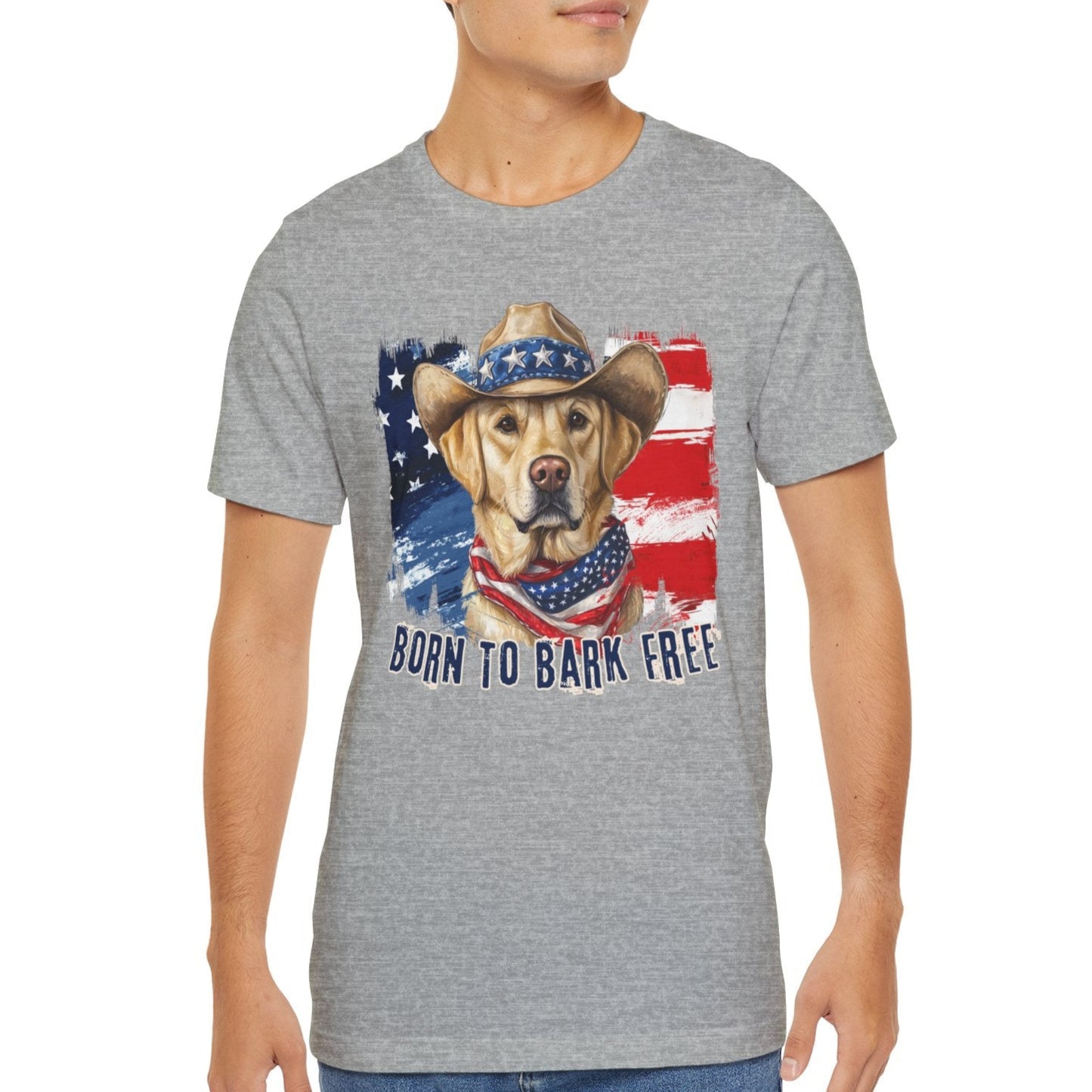 yellow labrador patriotic t-shirt, independance day, 4th of july dog lover shirt