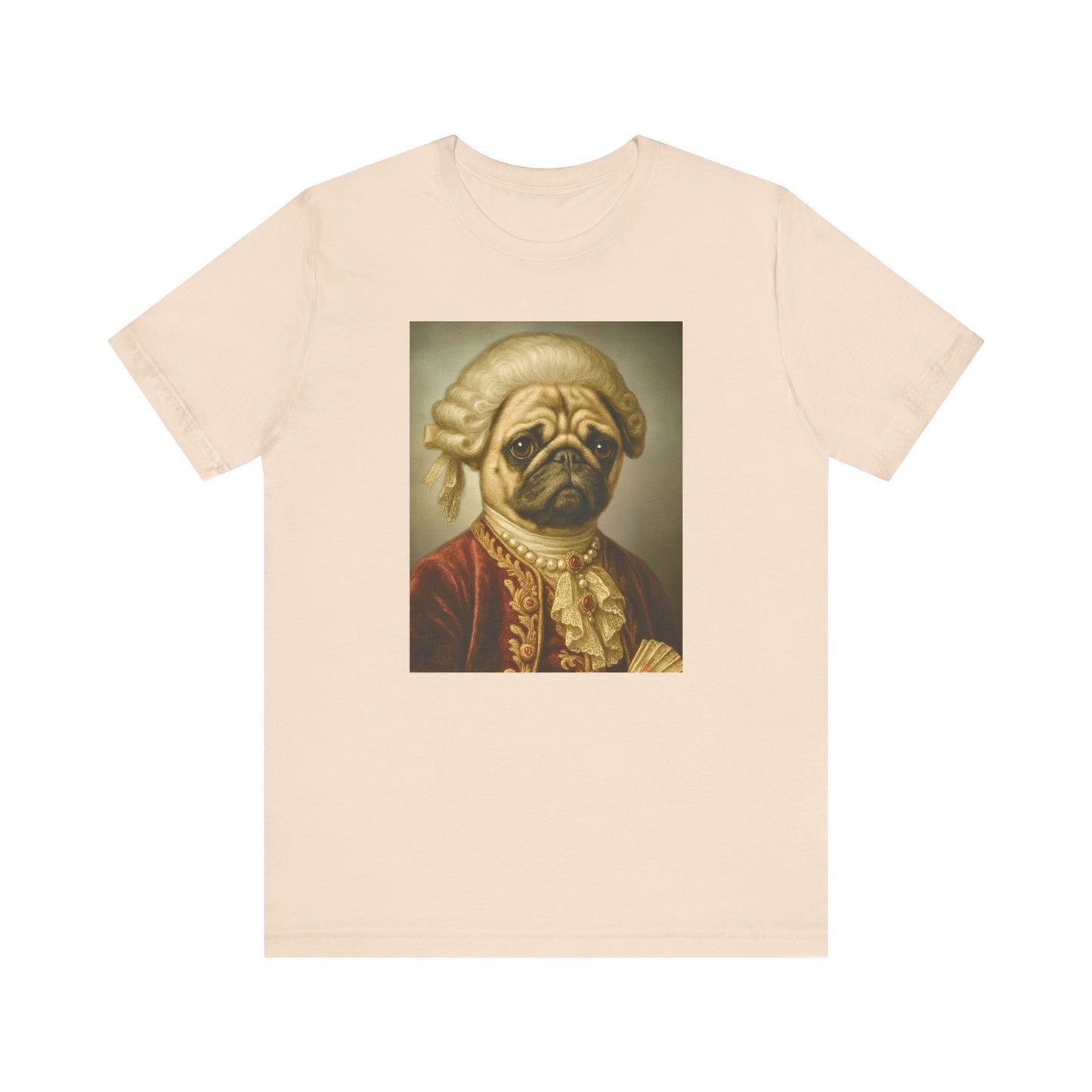 Royal Pug Portrait Tee – Customizable Aristocrat Dog Shirt
