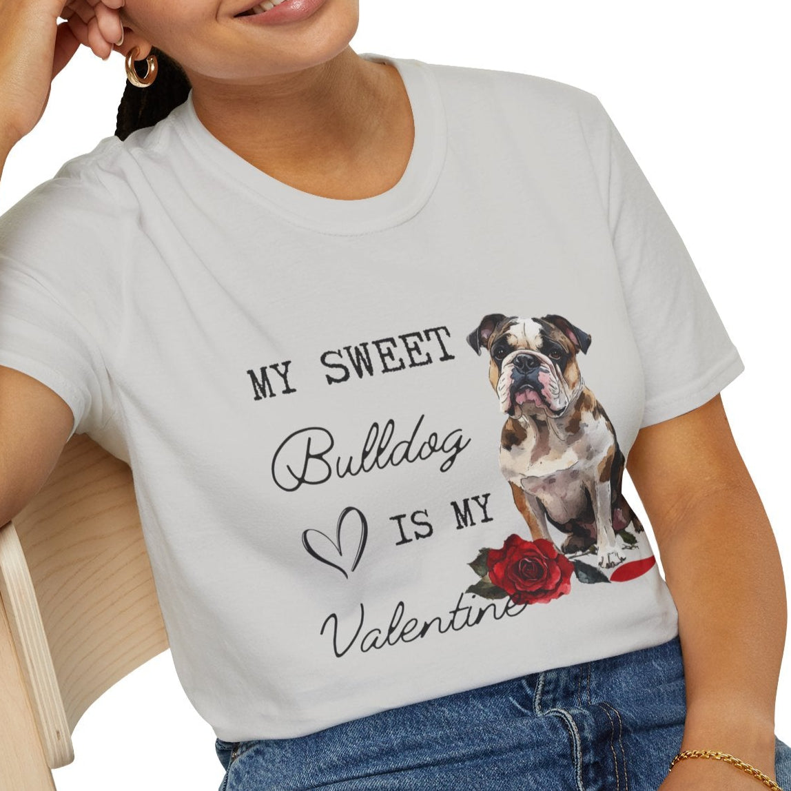 English Bulldog Lover Valentine's Shirt