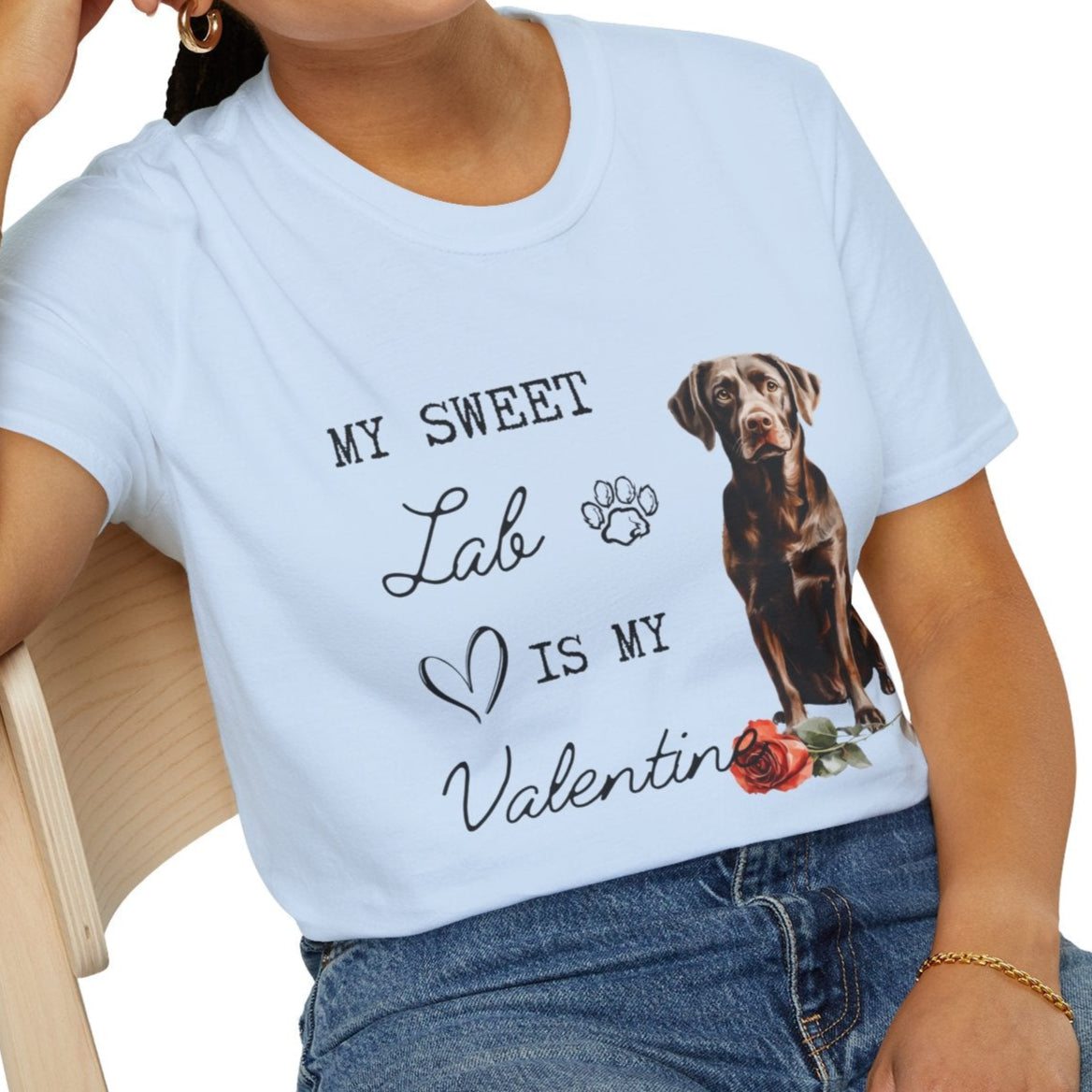 Labrador Retriever (Chocolate) - My Sweet Lab is My Valentine - Shirt
