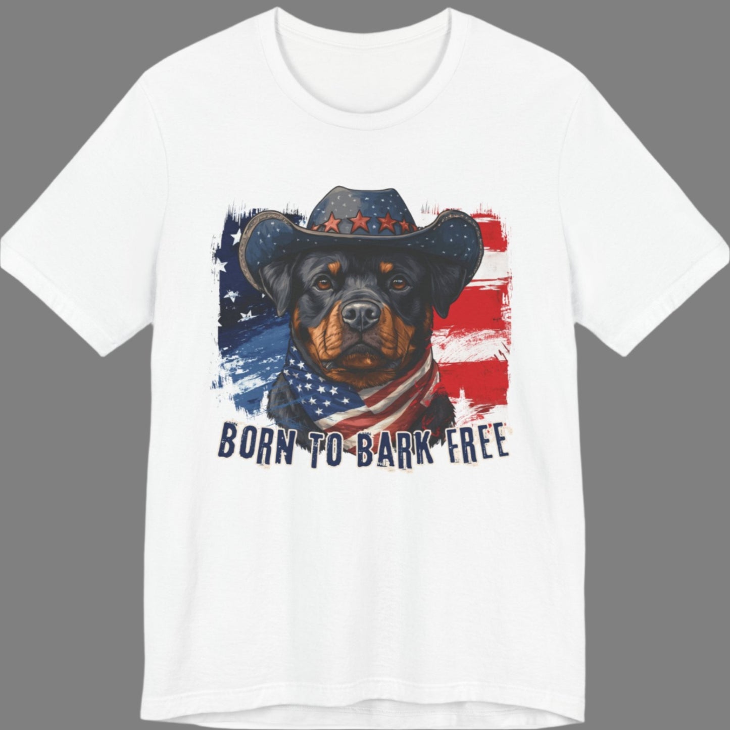 born to bark free rottweiler patriotic t-shirt, 4th of july, independance day dog lover t-shirt