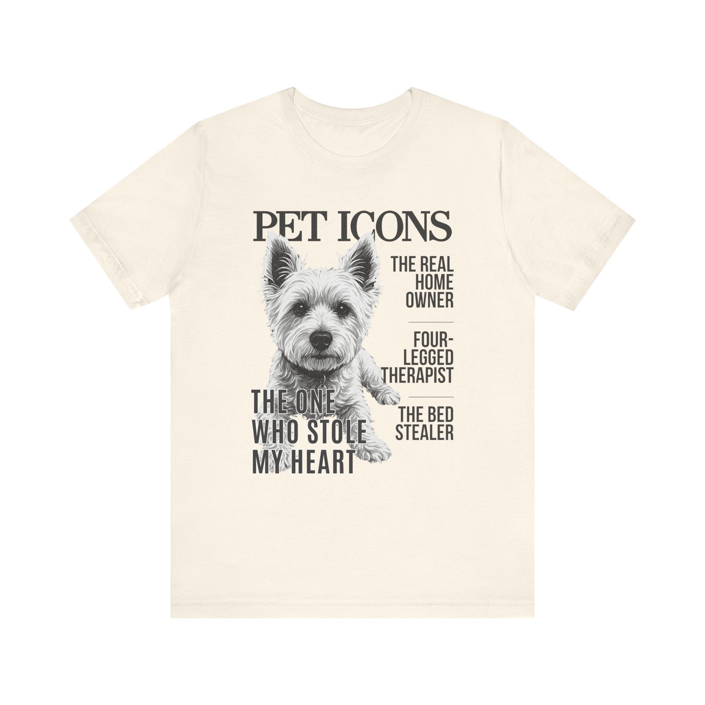 Pet Icons T-shirt - Westie Edition