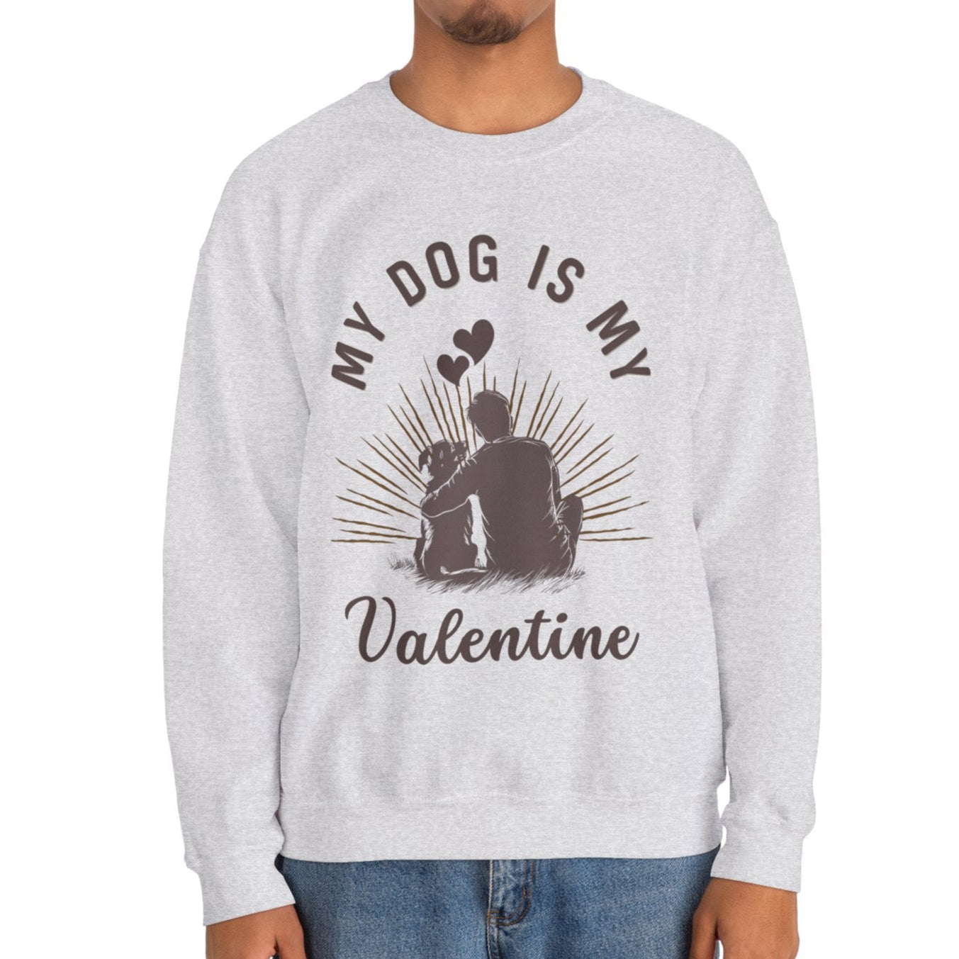 My Dog, My Valentine - Dog Dad Edition Sweater