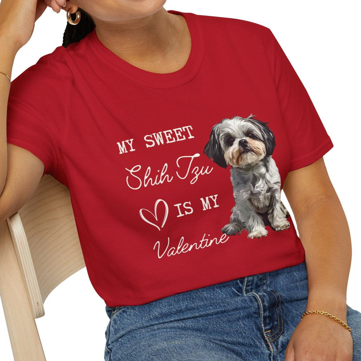 Shih Tzu - My Sweet Shih Tzu is My Valentine - T-shirt