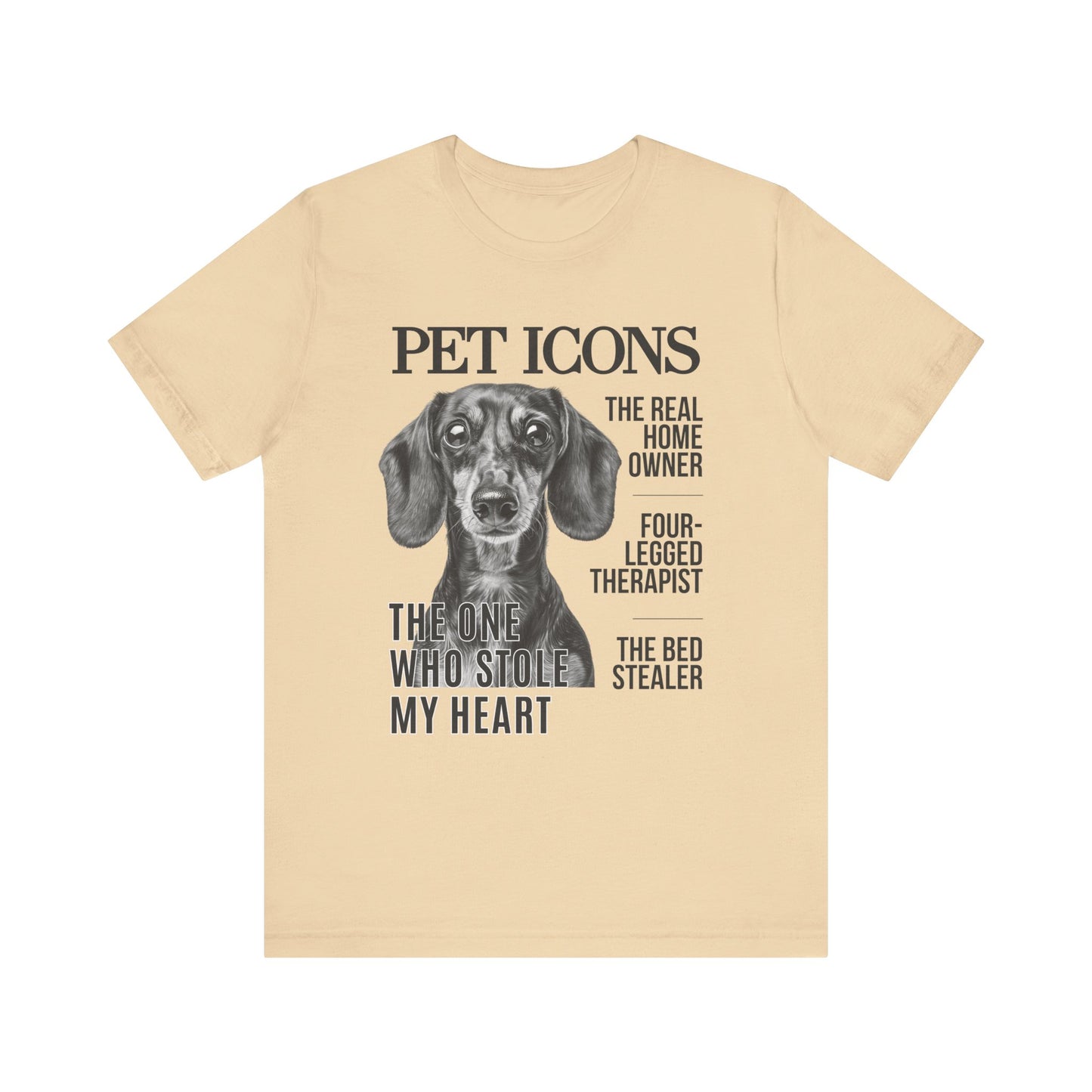 Pet Icons T-shirt - Dachshund Edition
