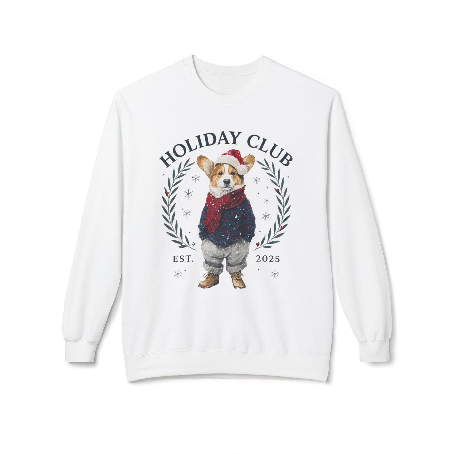 Corgi Holiday Club Christmas Sweater