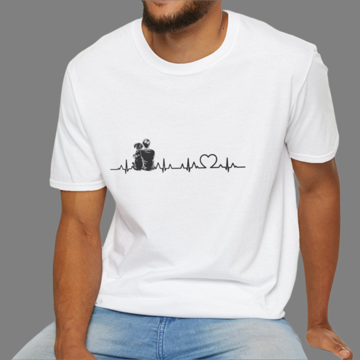Dog Dad Pulse Line Tee