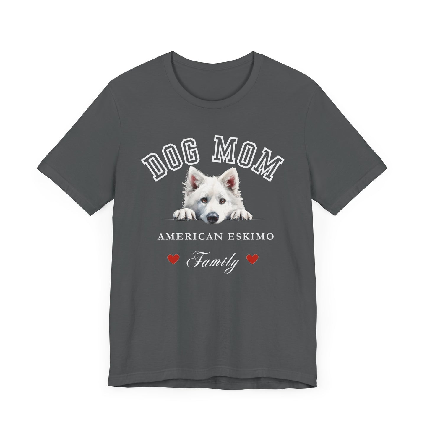 American Eskimo Dog Mom Family T-Shirt - Mother’s Day Gift for Dog Lovers