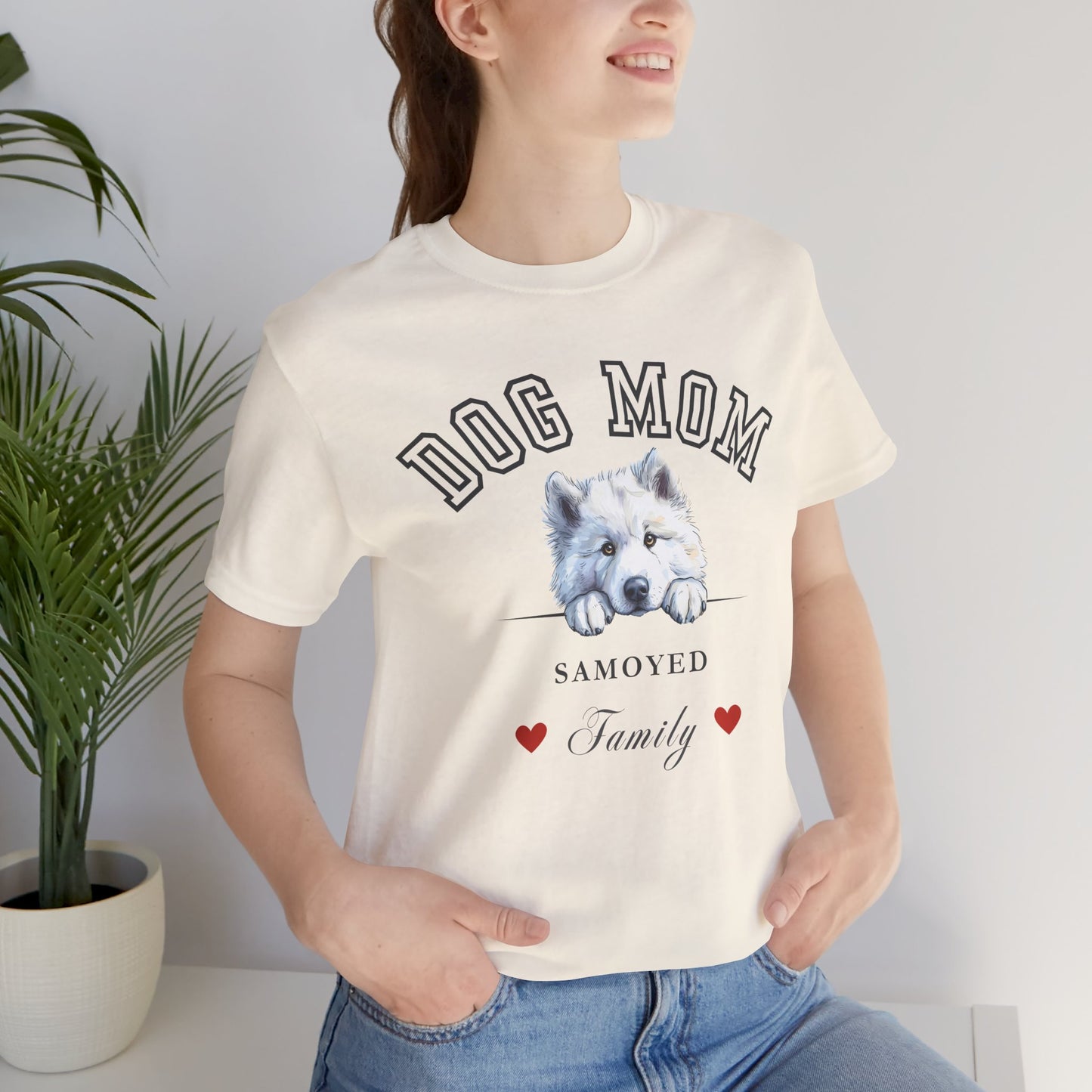 Samoyed Dog Mom Family T-Shirt - Mother’s Day Gift for Dog Lovers
