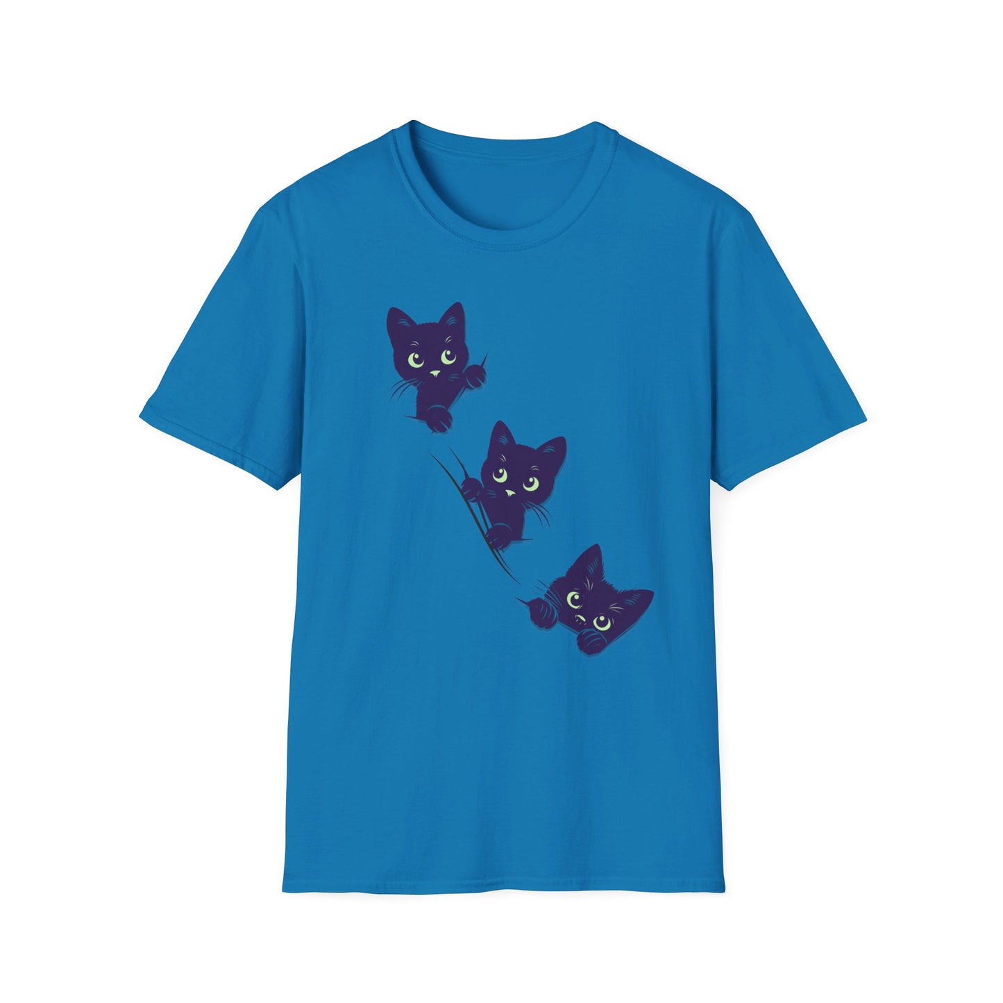 "Peeking Cats" Unisex Softstyle T-Shirt
