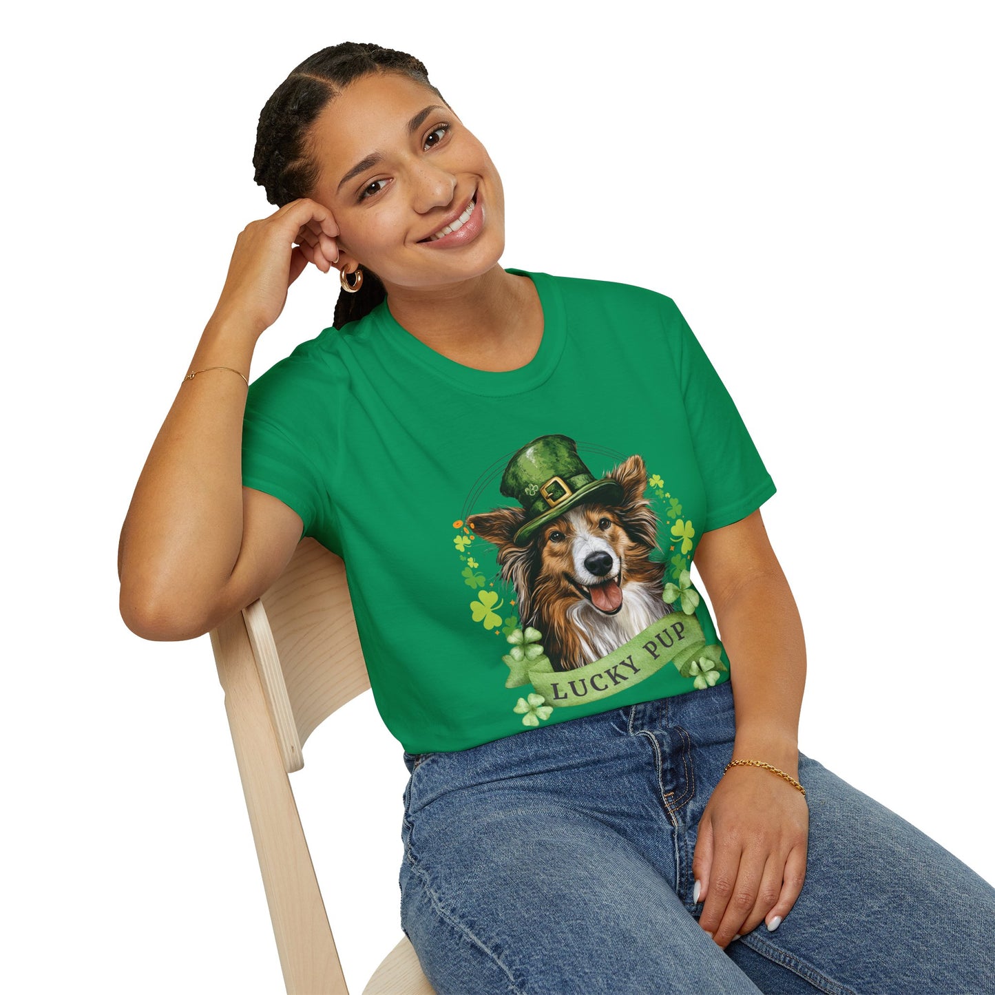 Shetland Sheepdog - Sheltie - St. Patrick’s Day Dog Lover T-Shirt