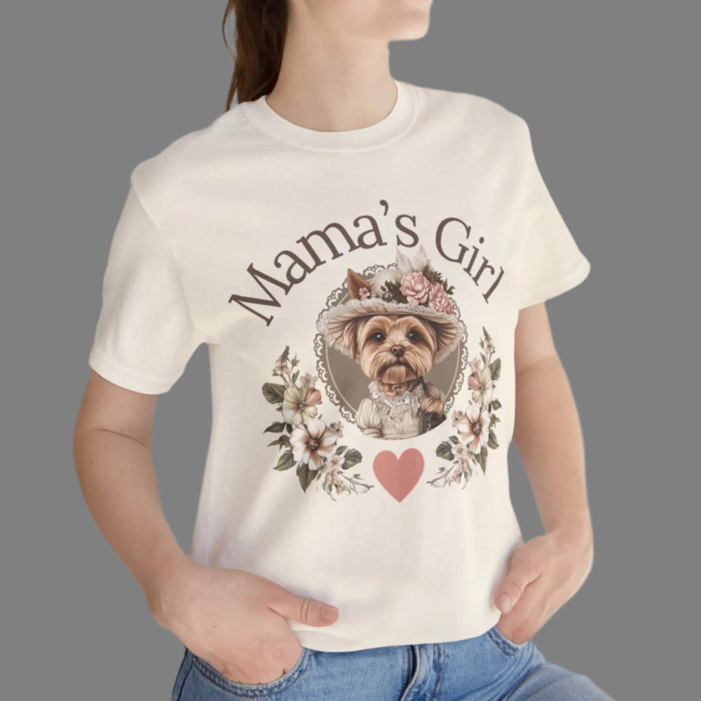 yorkie mama's girl vintage tee