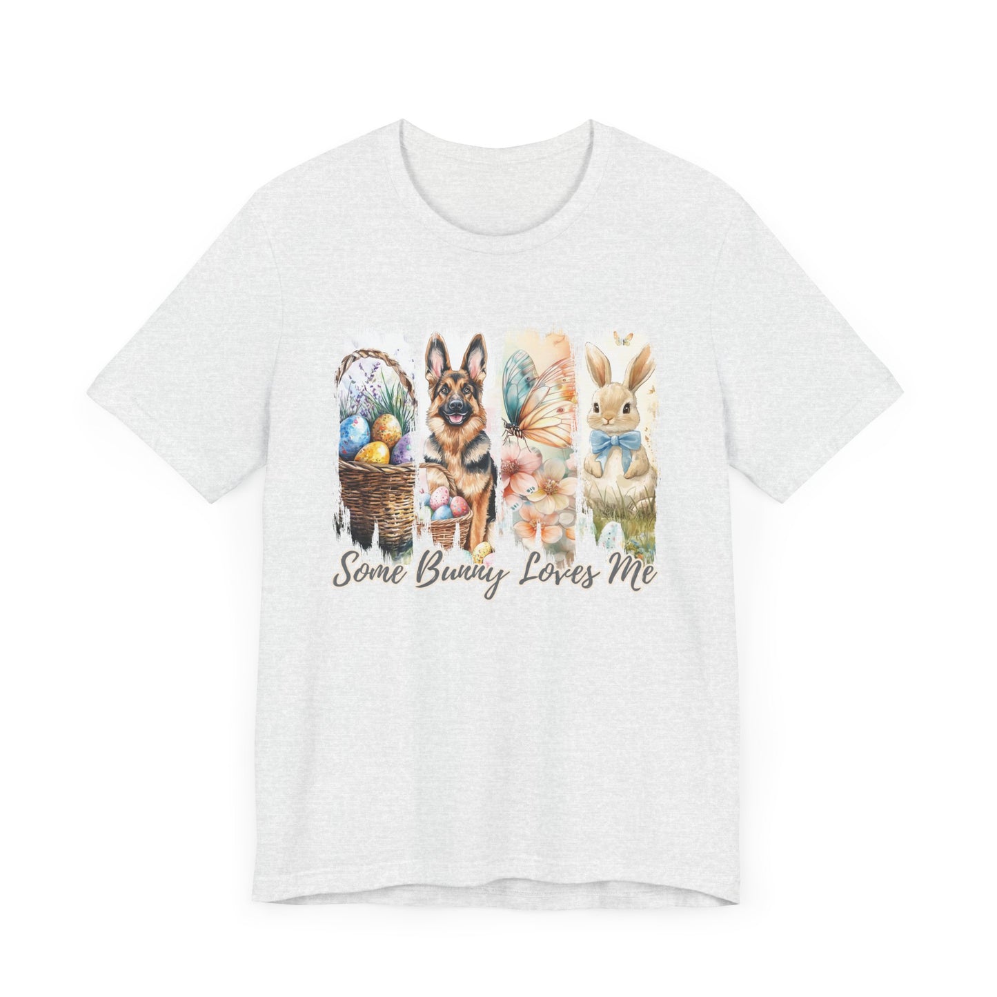 German Shepherd Easter T-Shirt – "Some Bunny Loves Me"