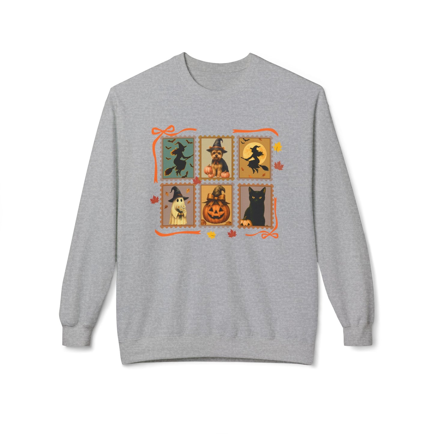 Halloween Yorkie Lover Stamp Sweatshirt – Personalized Halloween Pet Edition