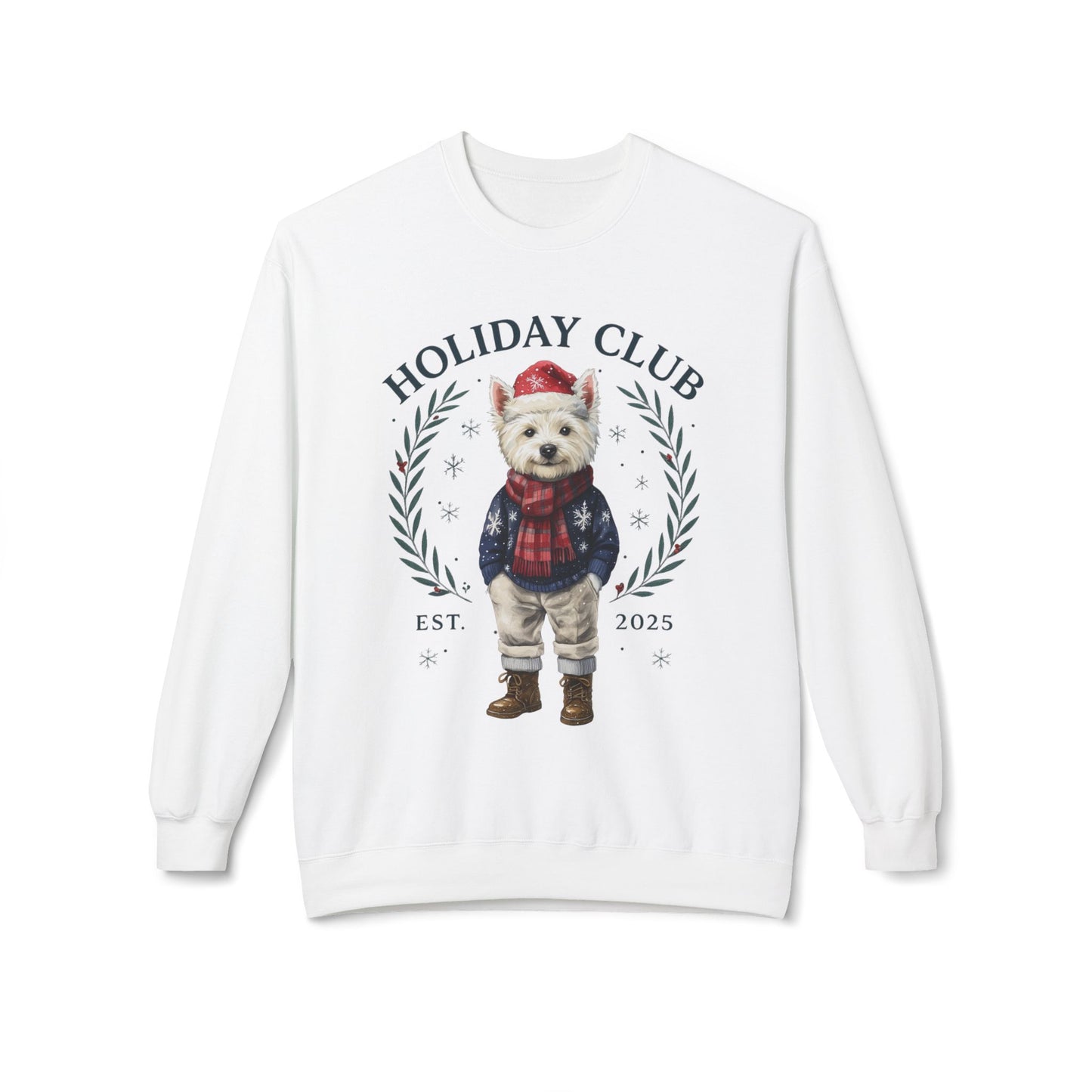 Westie Holiday Club Christmas Sweater