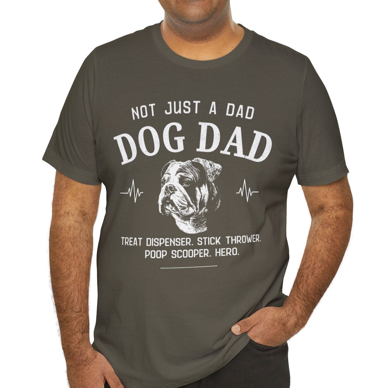 English Bulldog Dog Dad T-shirt