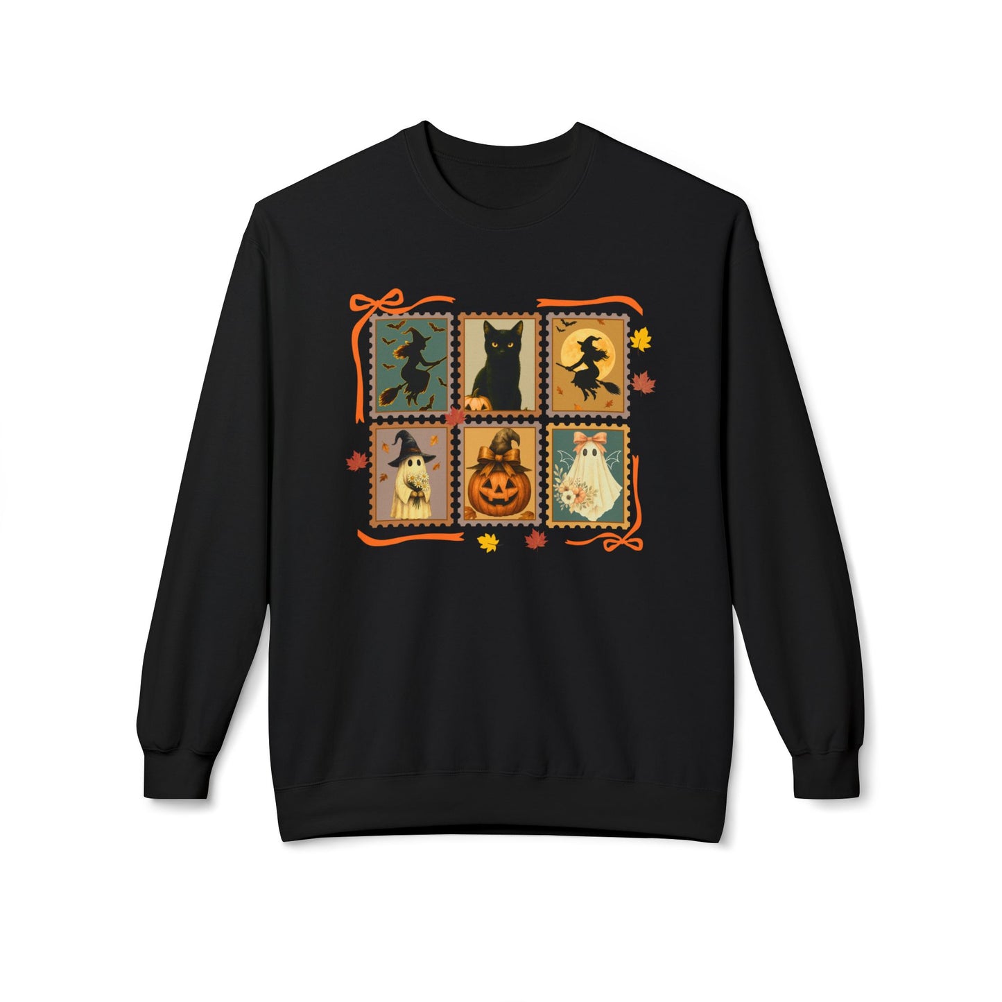 Halloween Autumn Stamp Sweatshirt – Personalized Halloween Pet Edition