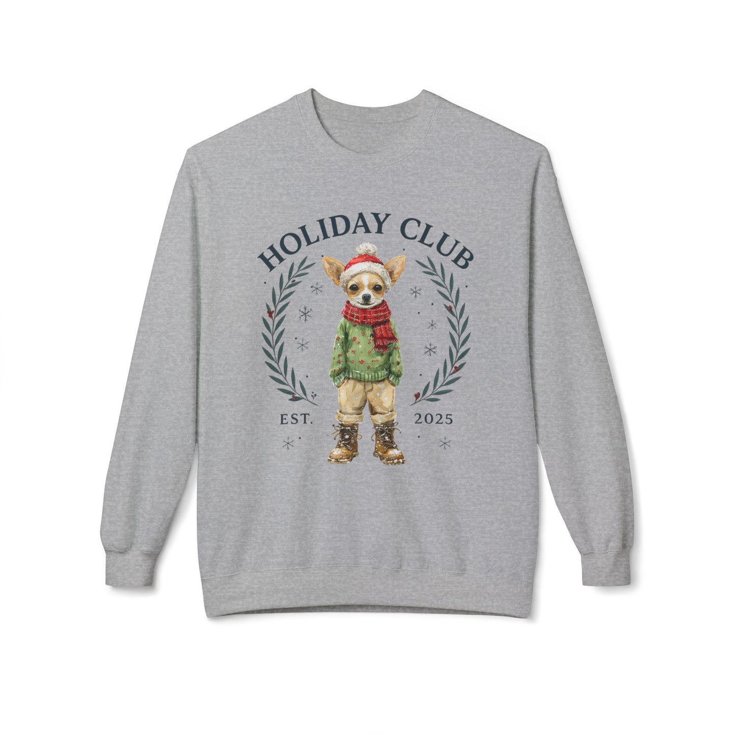 Chihuahua Holiday Club Christmas Sweater