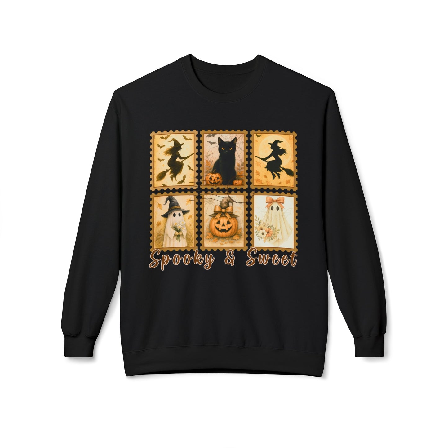 Spooky & Sweet Stamp Sweatshirt – Personalized Halloween Pet Edition