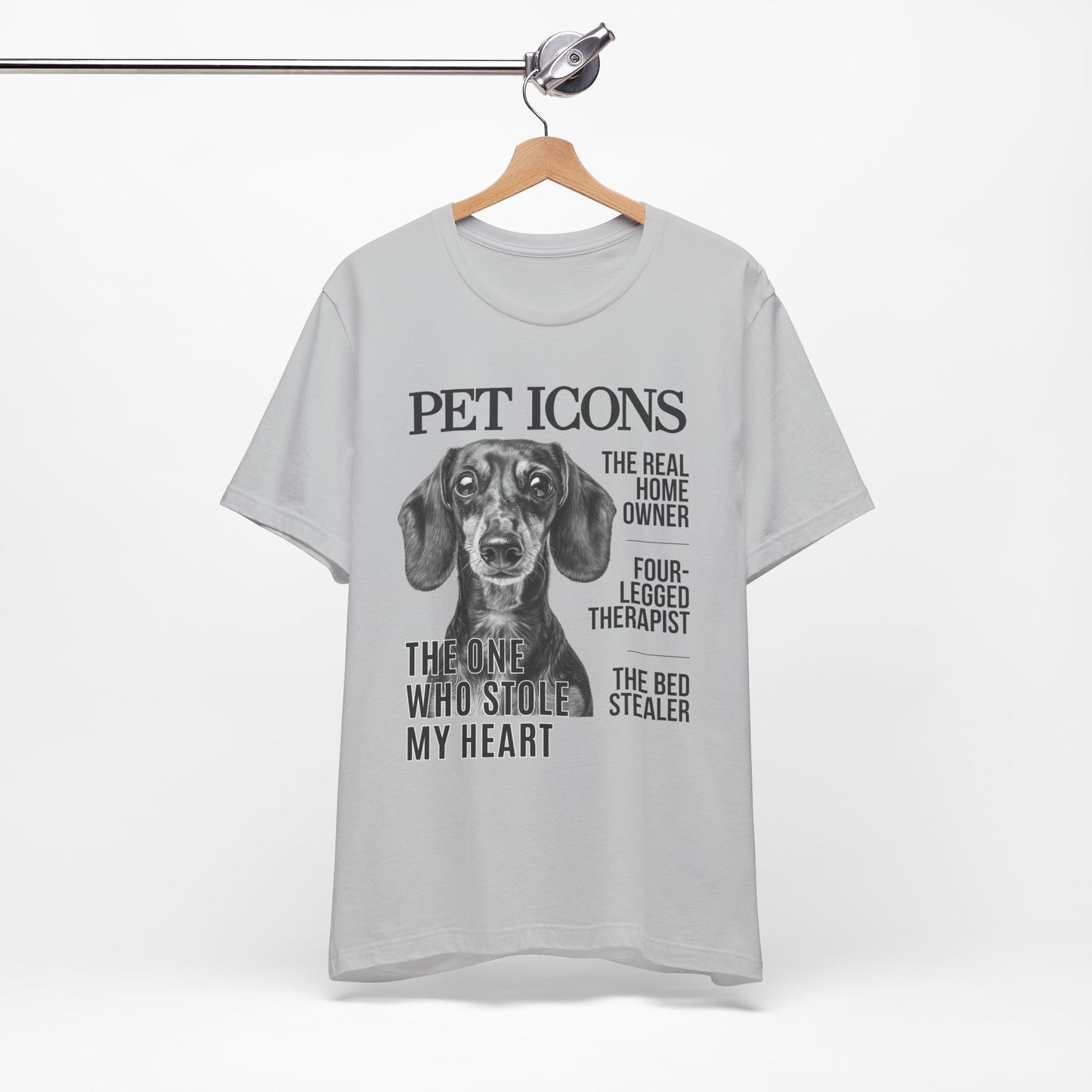 Pet Icons T-shirt - Dachshund Edition