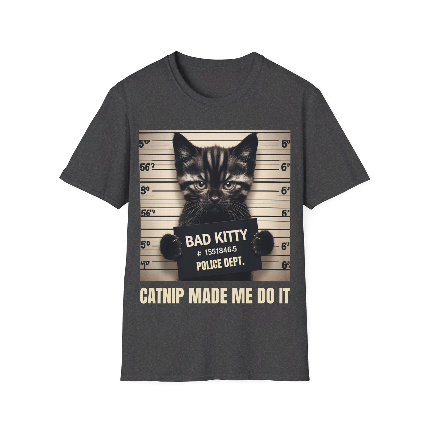 "Catnip Made Me Do It" Unisex Softstyle T-Shirt