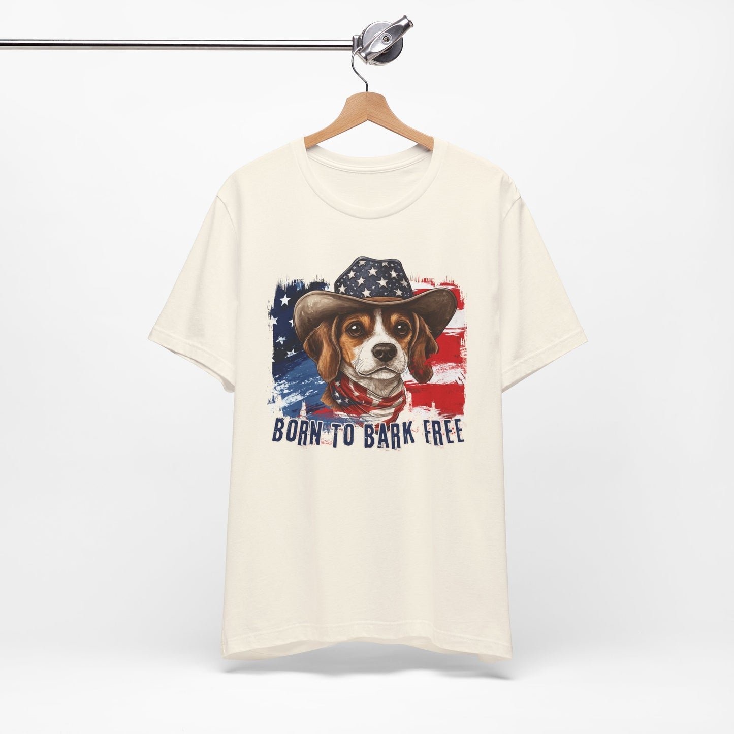 born to bark free beagle patriotic t-shirt, 4th of july, independance day dog lover t-shirt