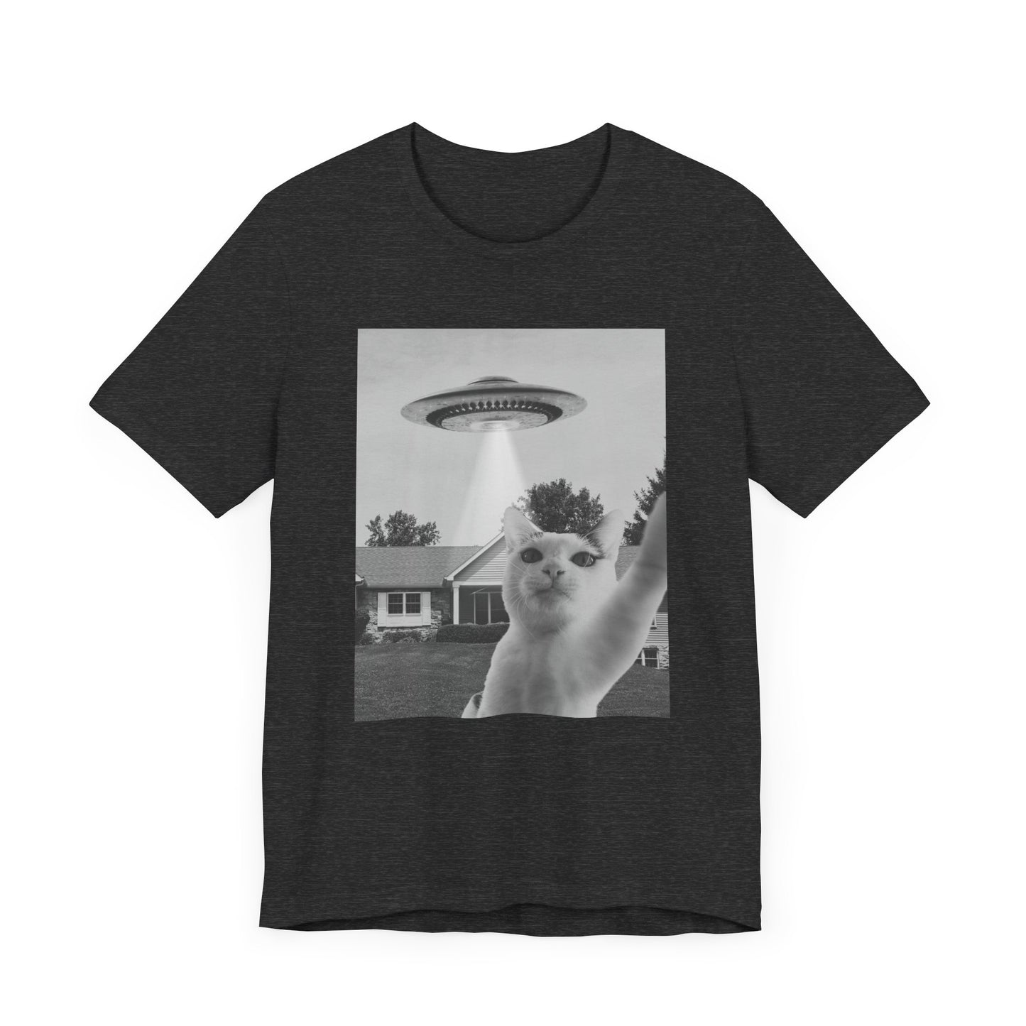 Funny Cat Alien Selfie T-Shirt
