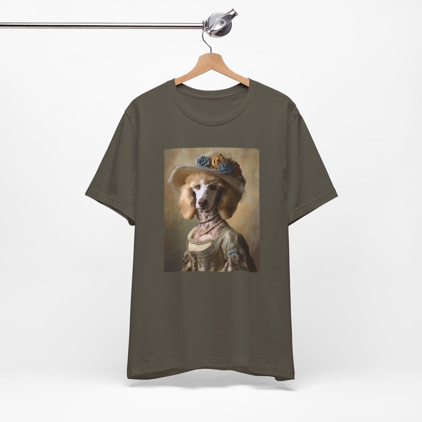 Royal Poodle Portrait Tee – Funny Dog Lover Gift – Customizable Shirt