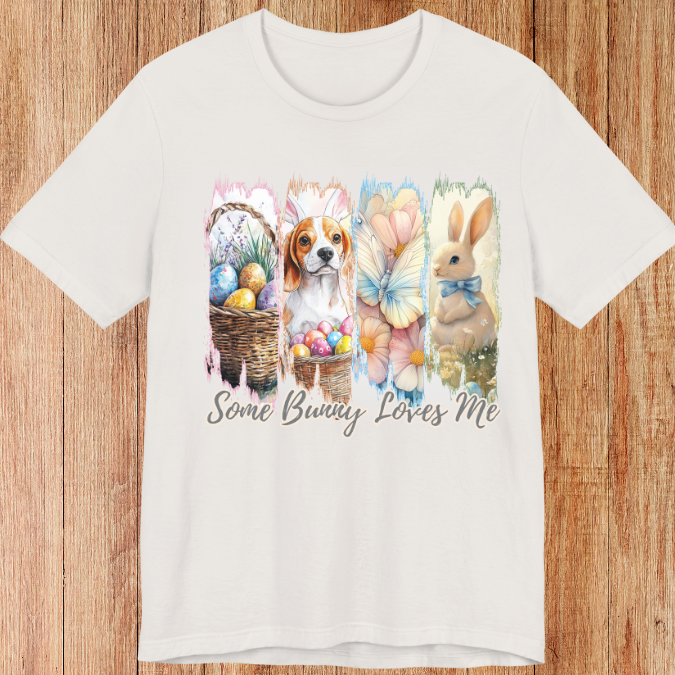 Beagle Easter T-Shirt – "Some Bunny Loves Me"