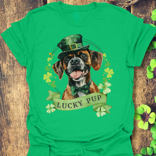 boxer dog lover st. patrick's day tee
