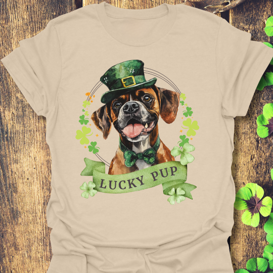 boxer dog lover st. patrick's day tee