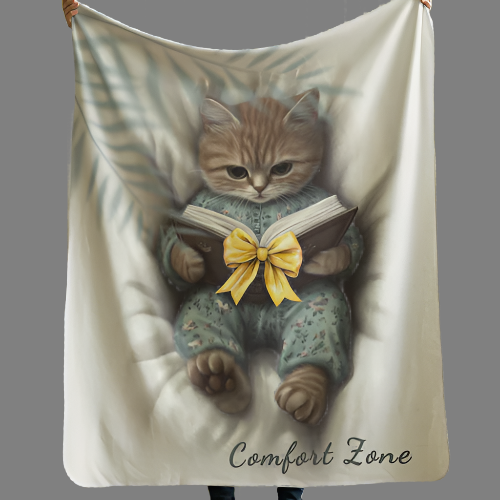 Comfort Zone – Ginger Cat Blanket in context