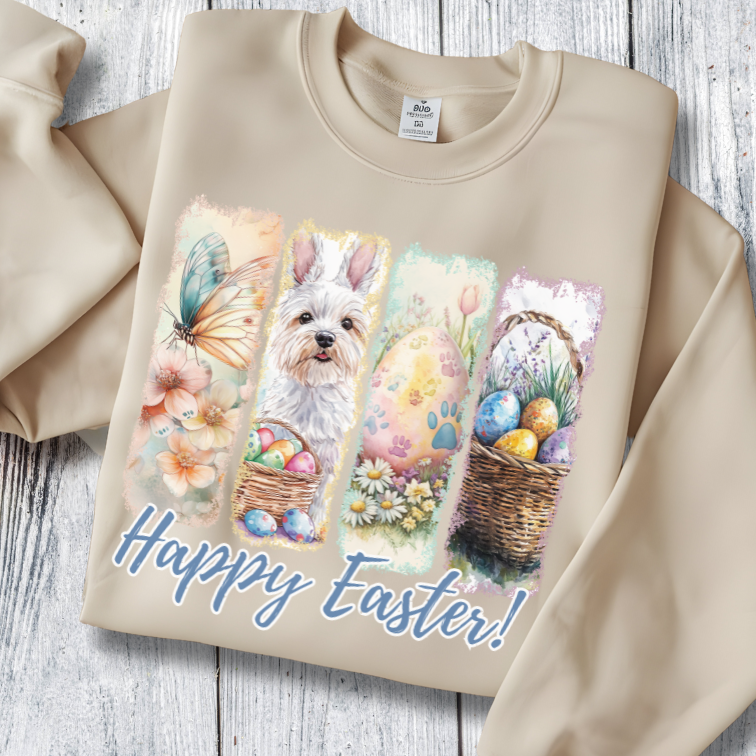 West Highland White Terrier Dog Lover Easter Sweatshirt